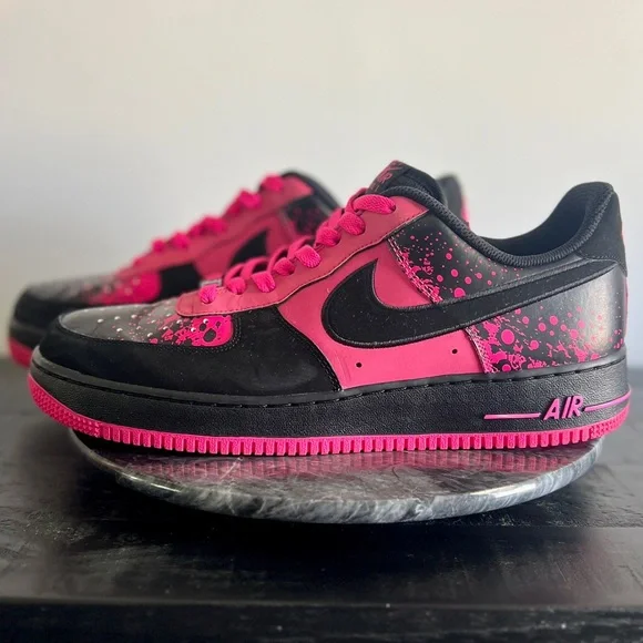 RARE Nike Air Force 1 Low Men’s 11 Pink Splatter 488298-616 - Picture 2 of 8